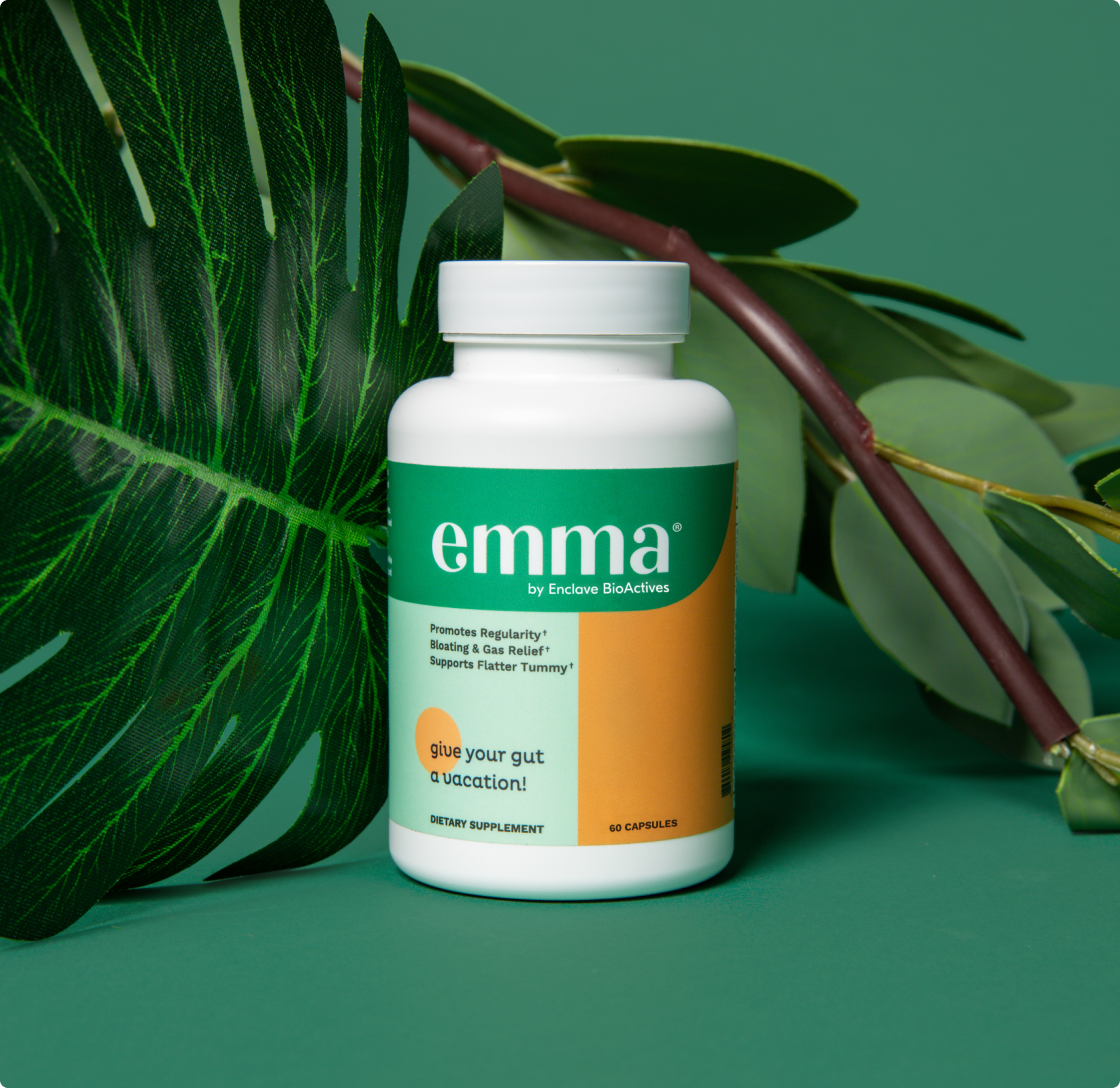 Emma Relief official supplement bottle – natural digestive relief